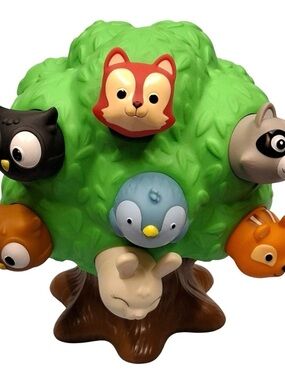 Lakeshore Tree Forest Friends Animals Toddler Toy Fine Motor Skills